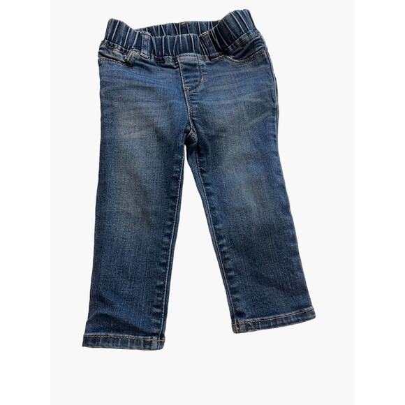 GAP Denim Jeans Infant Size 18-24 months Medium Wash Distressed Excellent very g - Picture 1 of 3